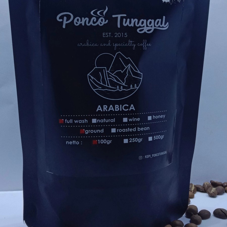 

Kopi Temanggung Arabika Fullwash Bubuk Murni 100 gr