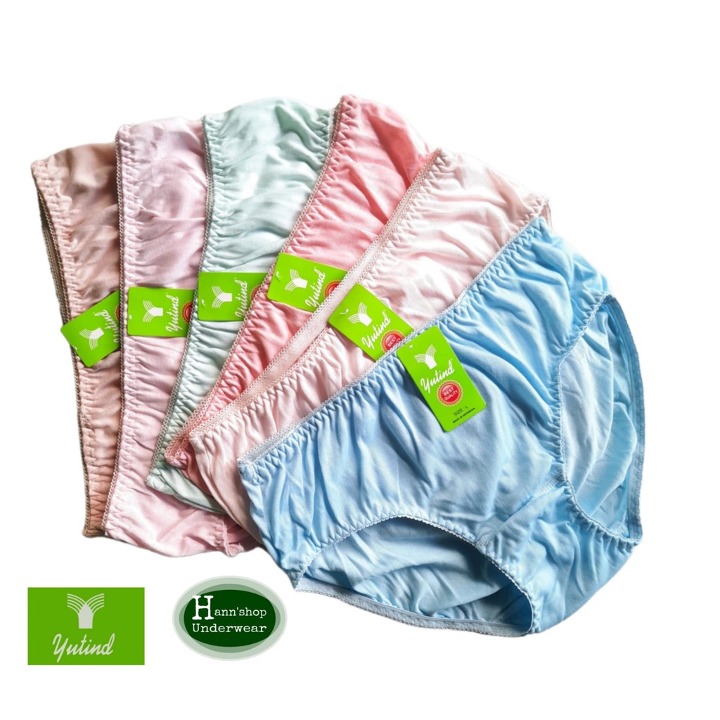 6 PCS - CELANA DALAM WANITA DEWASA YUTIND 022 ZIG ZAG