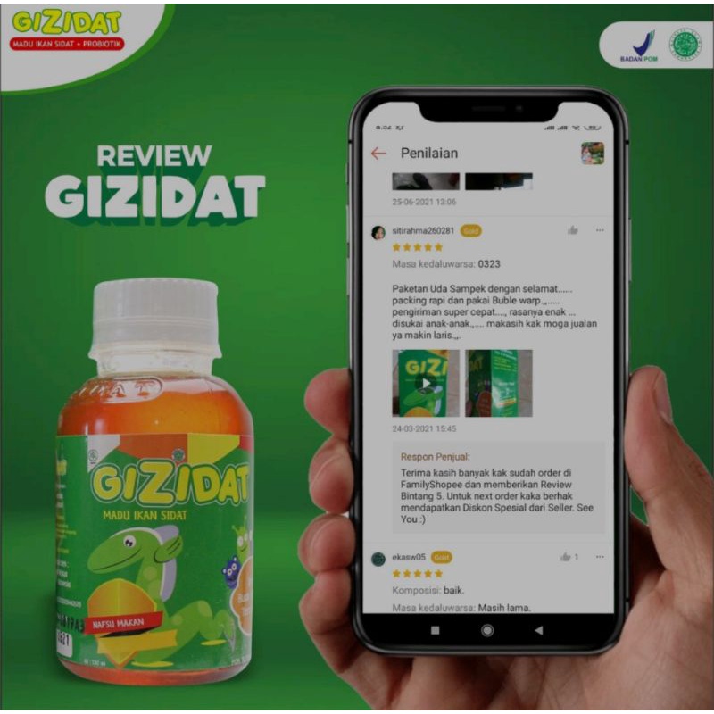 

GIZIDAT untuk menambah nafsu makan anak
