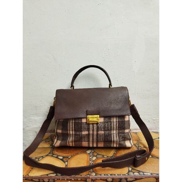 TAS PESTA SLING KULIT ASLI HAZZYS WANITA SECOND BRANDED IMPORT