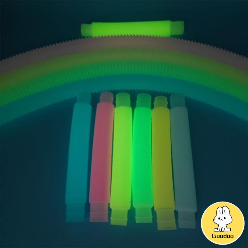 Mainan Anak Tabung Light Up pop Pipes / mainan lampu LED pipa Dewasa Untuk Hadiah Anak Neon Dekompresi Bercahaya -Doo