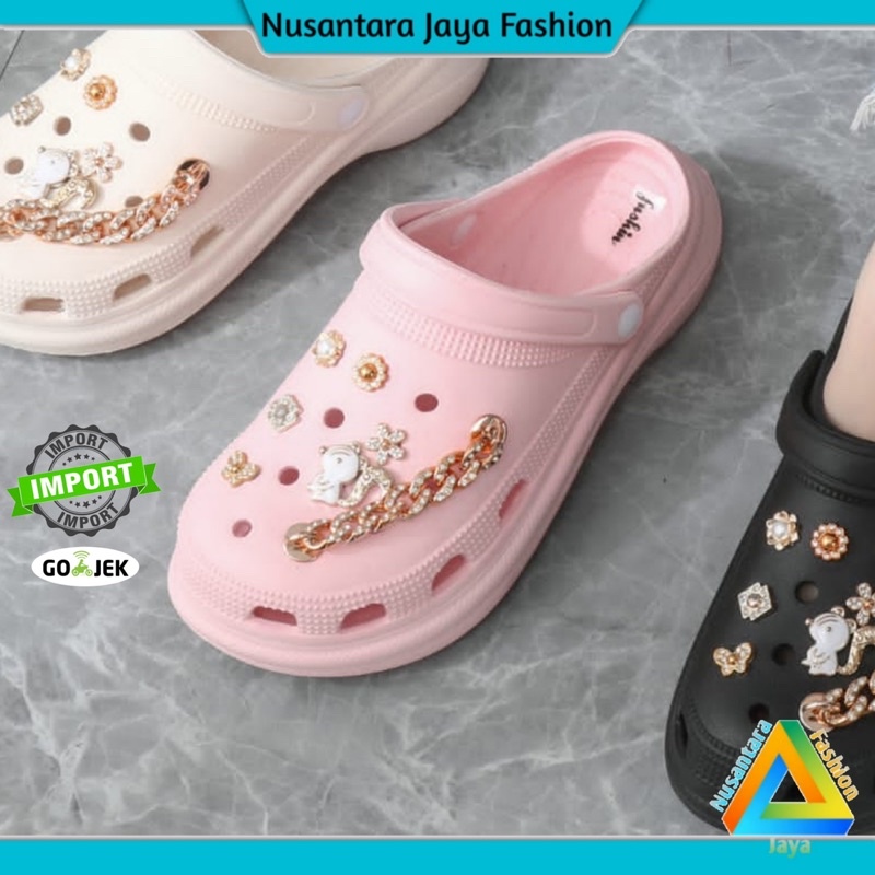 6CM Sandal Kokop Wanita Terbaru Kekinian 657-1