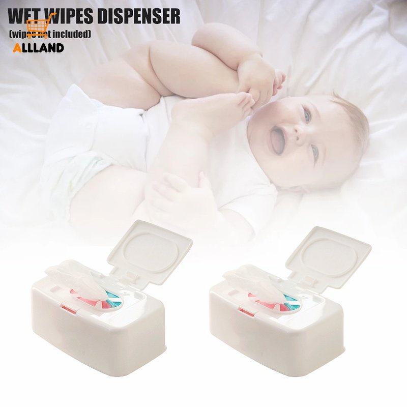 1 Pc Kotak Penyimpanan Tisu Basah Bahan Plastik PP Tahan Debu Dengan Tutup Untuk Desktop Rumah