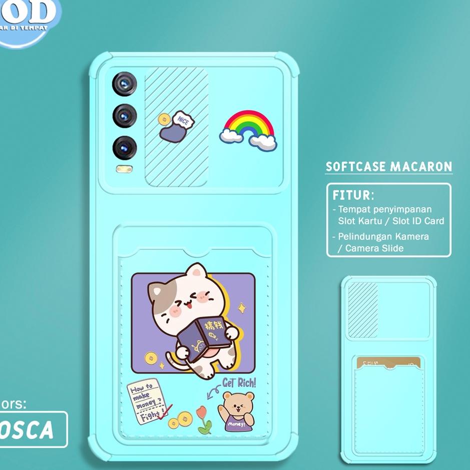 Terpercaya Softcase Slide Card VIVO Y20 Y12S Y20SG Y20S Y15 Y12 Y17 MOTIF SS69 CASING HP PELINDUNG K