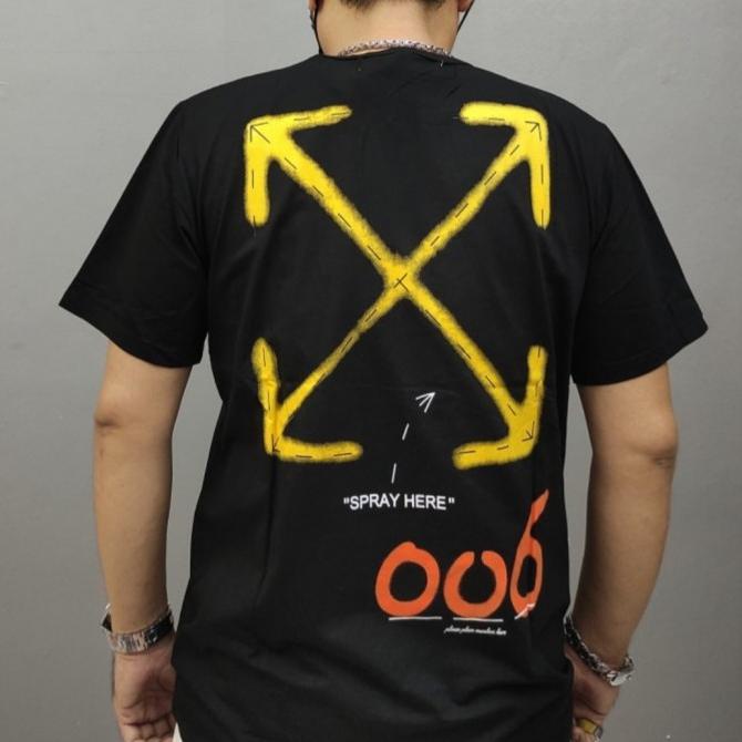 KAOS OFF WHITE FASHION PRIA DISTRO ORIGINAL IMPORT PREMIUM TSHIRT 97 NY86464TG