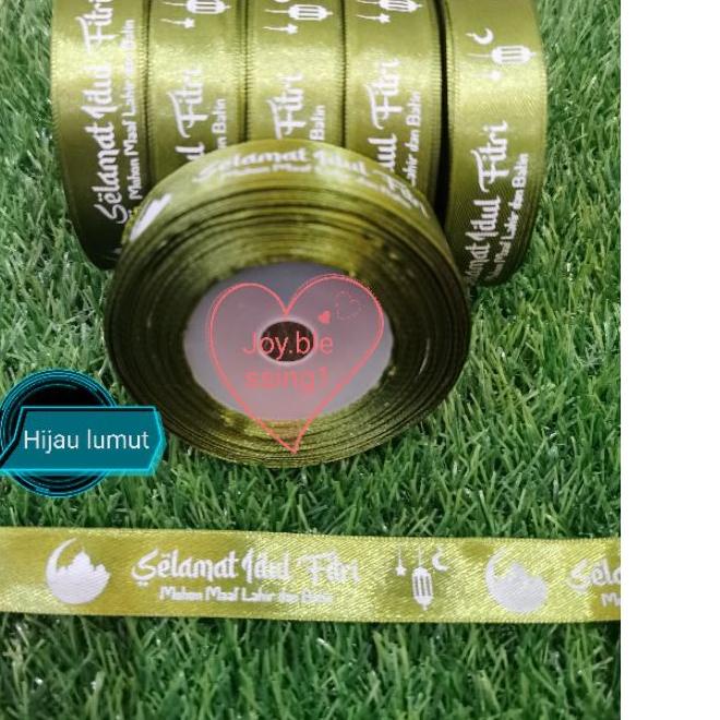 

GRATIS ONGKIR✅PITA IDUL FITRI LEBARAN SABLON SATIN 3/4" 2 CM/PITA LABEL SOUVENIR/PACKAGING MURAH|SQ4