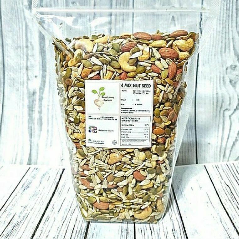 

✨9.9✨ COD MIX NUT SEED 500gr - Almond, Cashew, Pumpkin Seed, Sunflower Seed - Roasted 