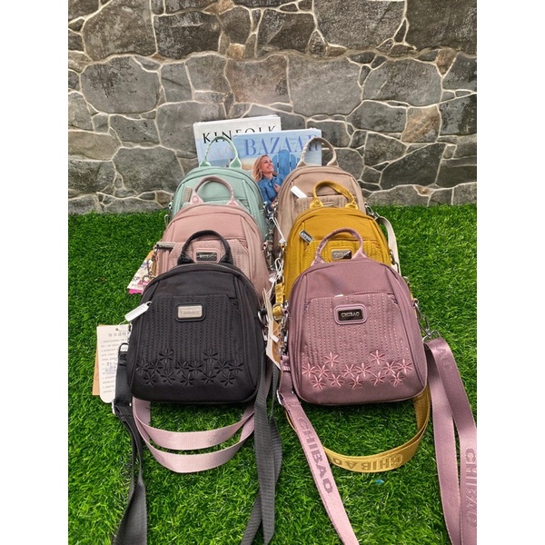 Tas selempang Chibao 7185-22 Bahan Kanvas Model Terbaru. Tas Chibao ORI Chibao Import Tas wanita Import Tas Chibao selempang Wanita BEST SELLER.!!!!