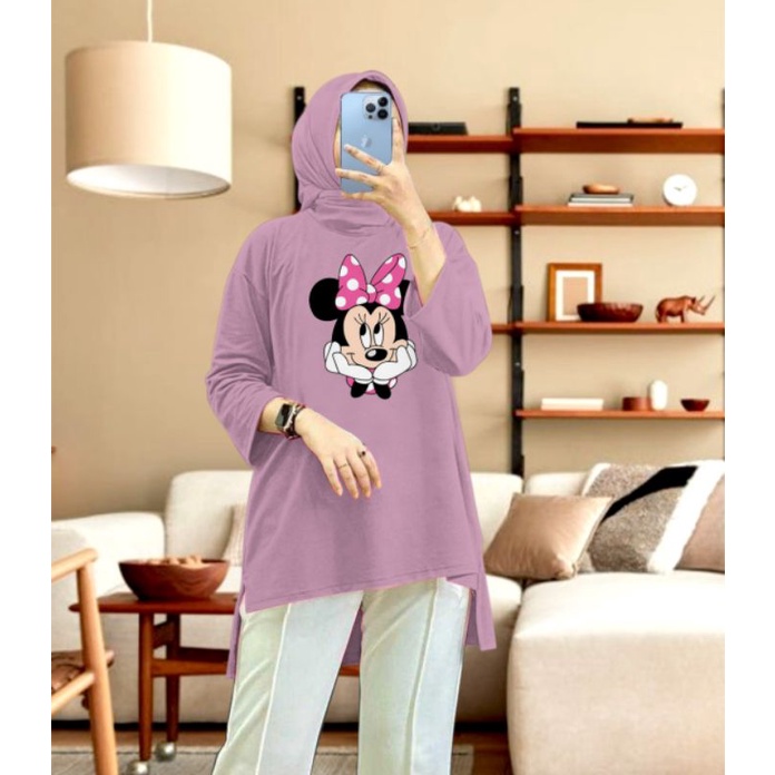 TUNIK HIJAB FASHION BAHAN BEBYTERRY SIZE L XL XXL