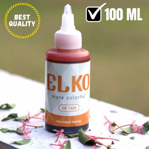 

Unik Tinta Stempel Flash Warna Orange Waterproof Elko 100 Ml Untuk Kertas Trendi
