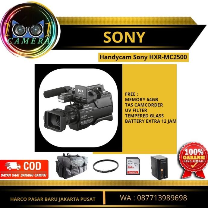 [ Promo ] Handycam Sony Hxr Mc2500 Avchd Camcorder - Drone Kamera Dan Aksesoris