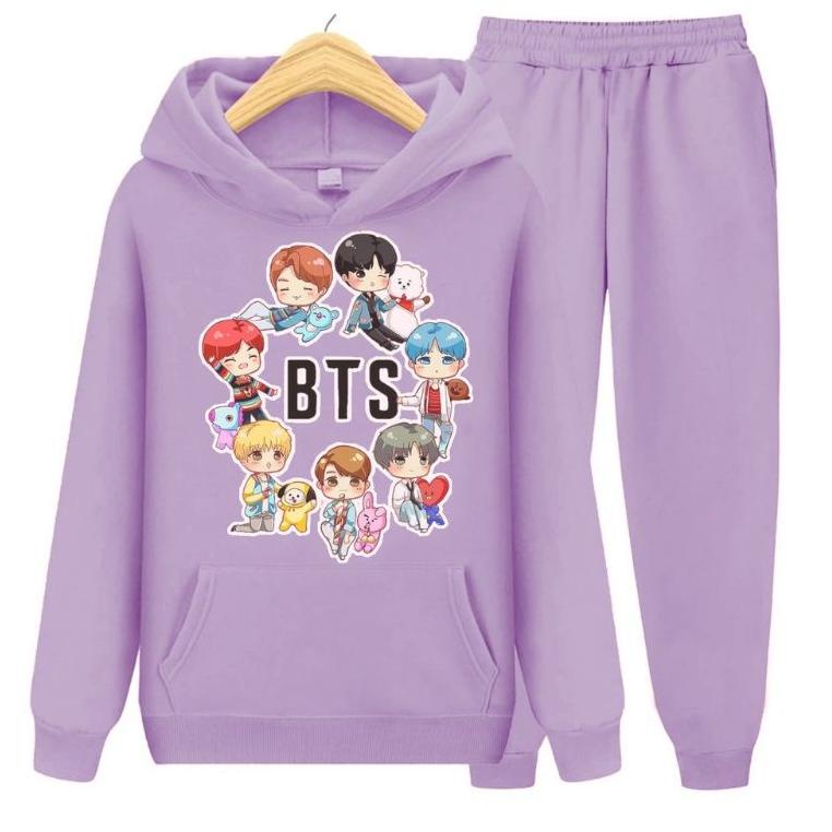 [KODE PVFWF] Setelan Sweater Karakter Korean / SET Hoodie Korean Anak-Remaja-Dewasa