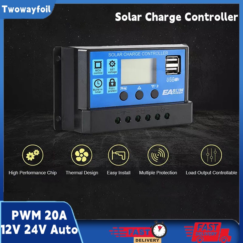 Jual Pwm Led Display Solar Charge Controller Lcd Led Display Solar Pwm V V V Scc Solar