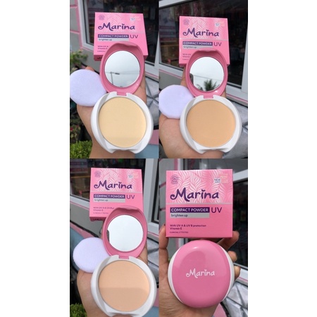 BEDAK MARINA/MARINA COMPACT POWDER UV PROTECTION/bedak padat