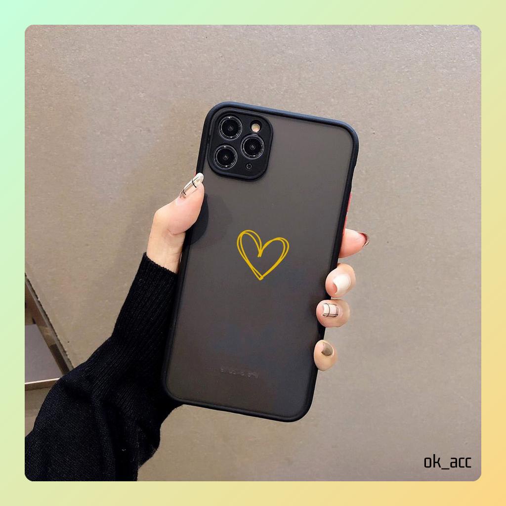 Casing Motif Love Hati AA13 for Iphone 6 6s 6+ 6s+ 7 8 7+ 8+ X Xr Xs Max 11 Pro Max 12 13 14 Pro Max