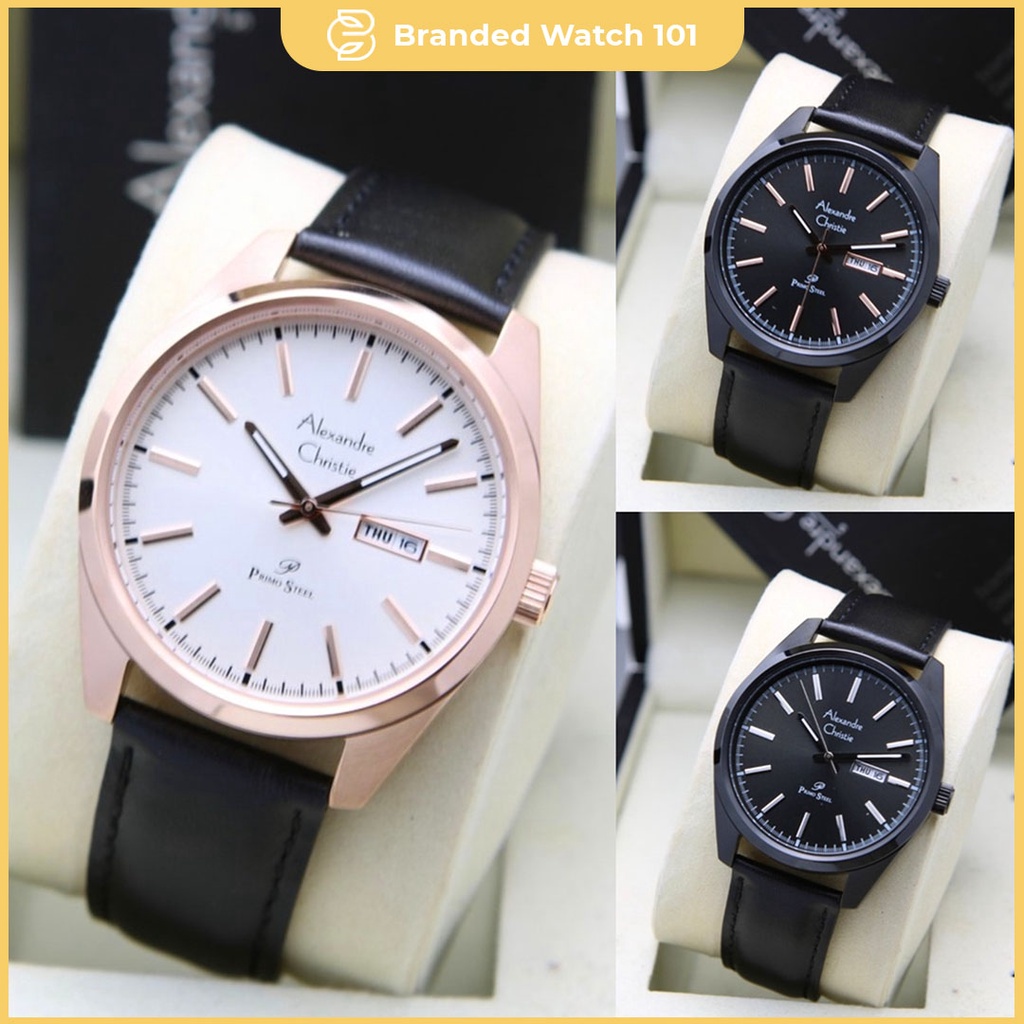 ORIGINAL Jam Tangan Pria Alexandre Christie AC 1025 / AC1025 / 1025 Garansi Resmi 1 Tahun, Leather