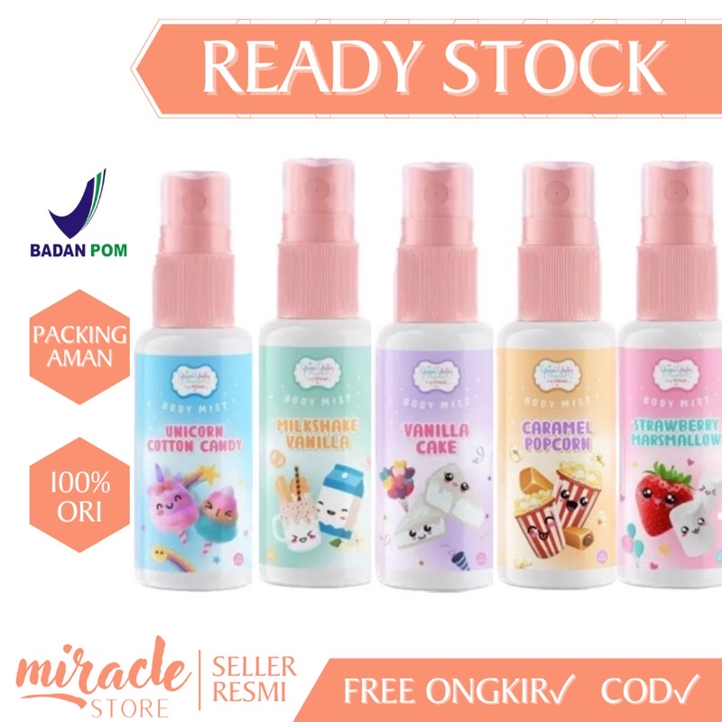 READY! BODY MIST CHINGU YEPPU-YEPPU KIYOWO 60ML BODY MIST YEPPU BY KIYOWO BODYMIST PARFUM VANILLA ORIGINAL BPOM