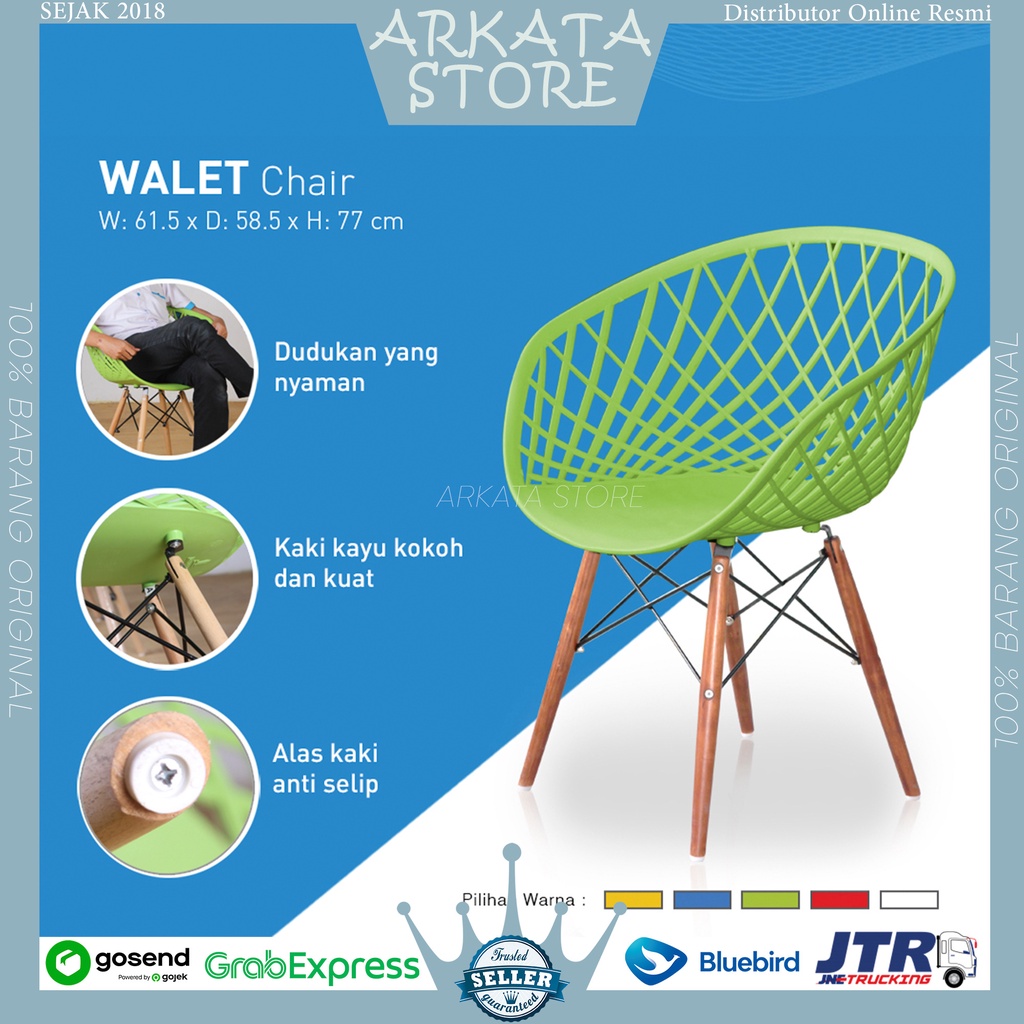 RB Walet Chair - Kursi Walet Olymplast / Kursi Cafe / Kursi Tamu modern / Kursi Belajar Modern