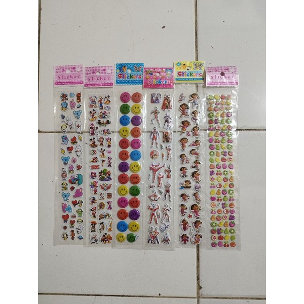 

COD STICKER TEMPEL TIMBUL KARAKTER / STIKER KARAKTER