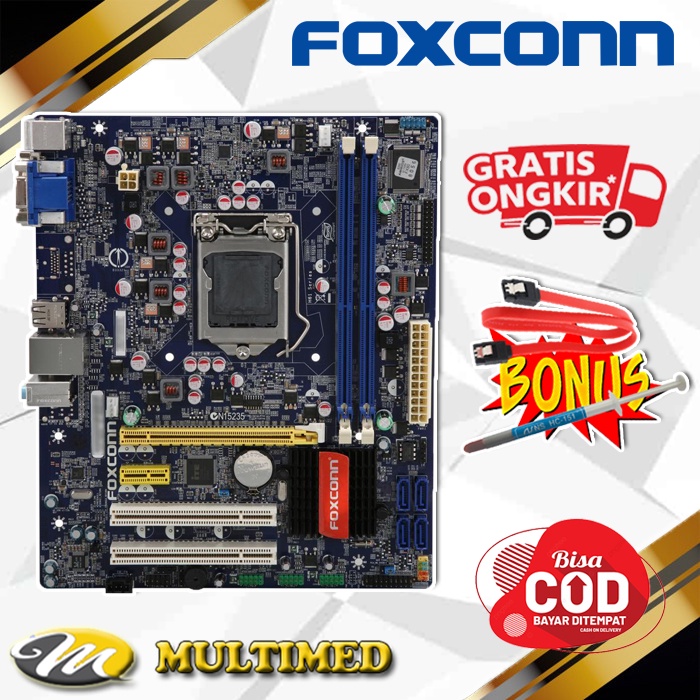 Motherboard LGA 1155 H61 DDR3 Merk Foxcon