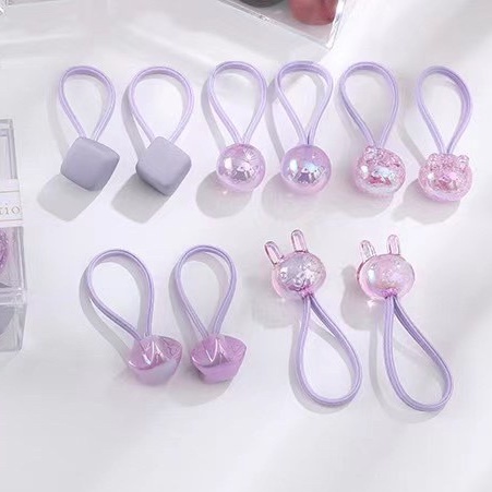 (5psg) Set Ikat rambut | Pita Karet Rambut | bayi anak import perempuan aksesoris catalog JYRF FC