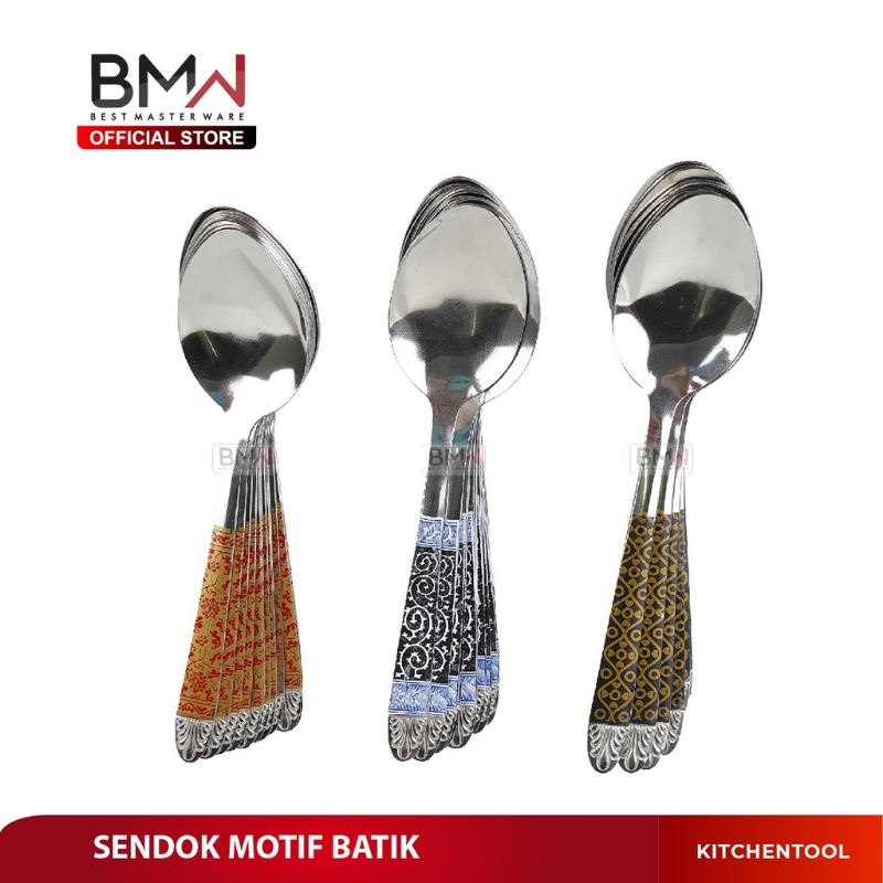 SENDOK BATIK STAINLESS ISI 12PCS