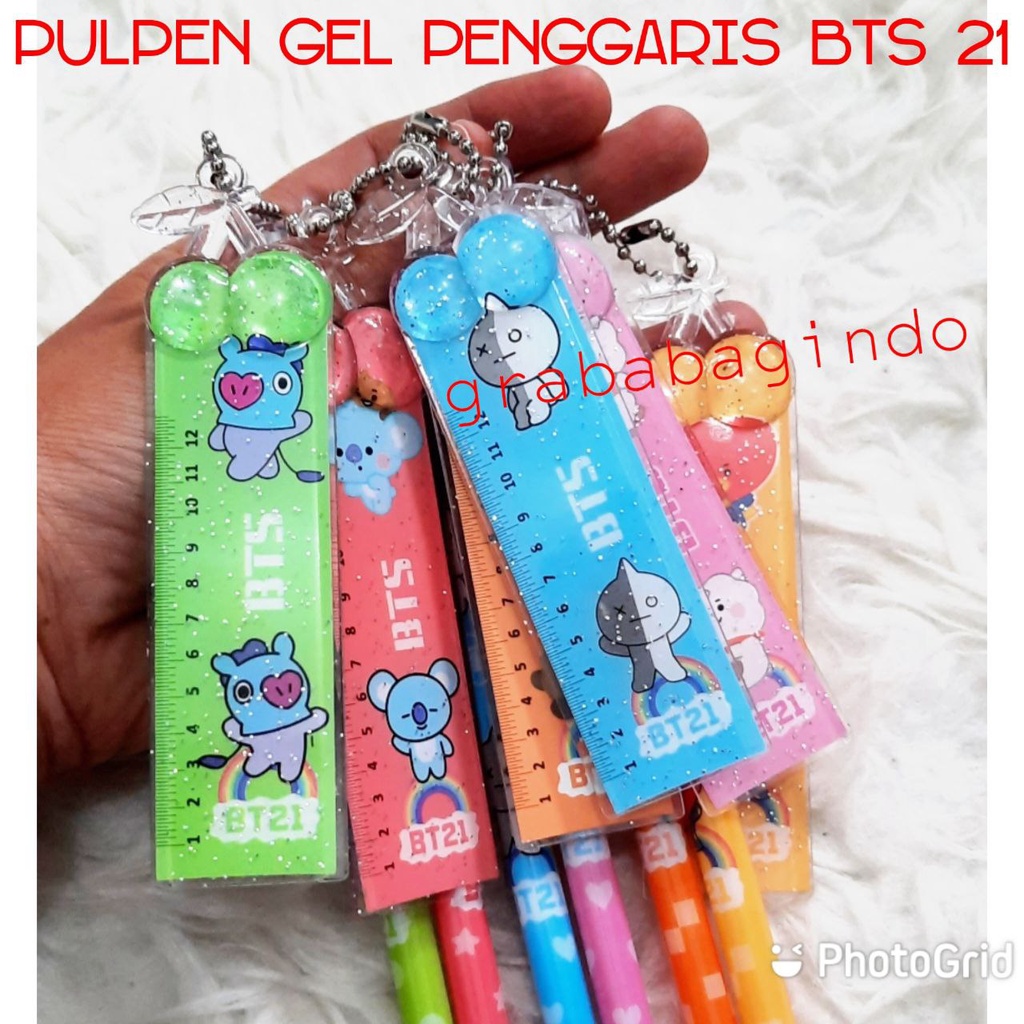 

BOLPEN GEL BTS / PULPEN KARAKTER BANGTAN BOYS / BOLPOINT GEL PEN / INK GEL PEN / PENA KARAKTER BTS