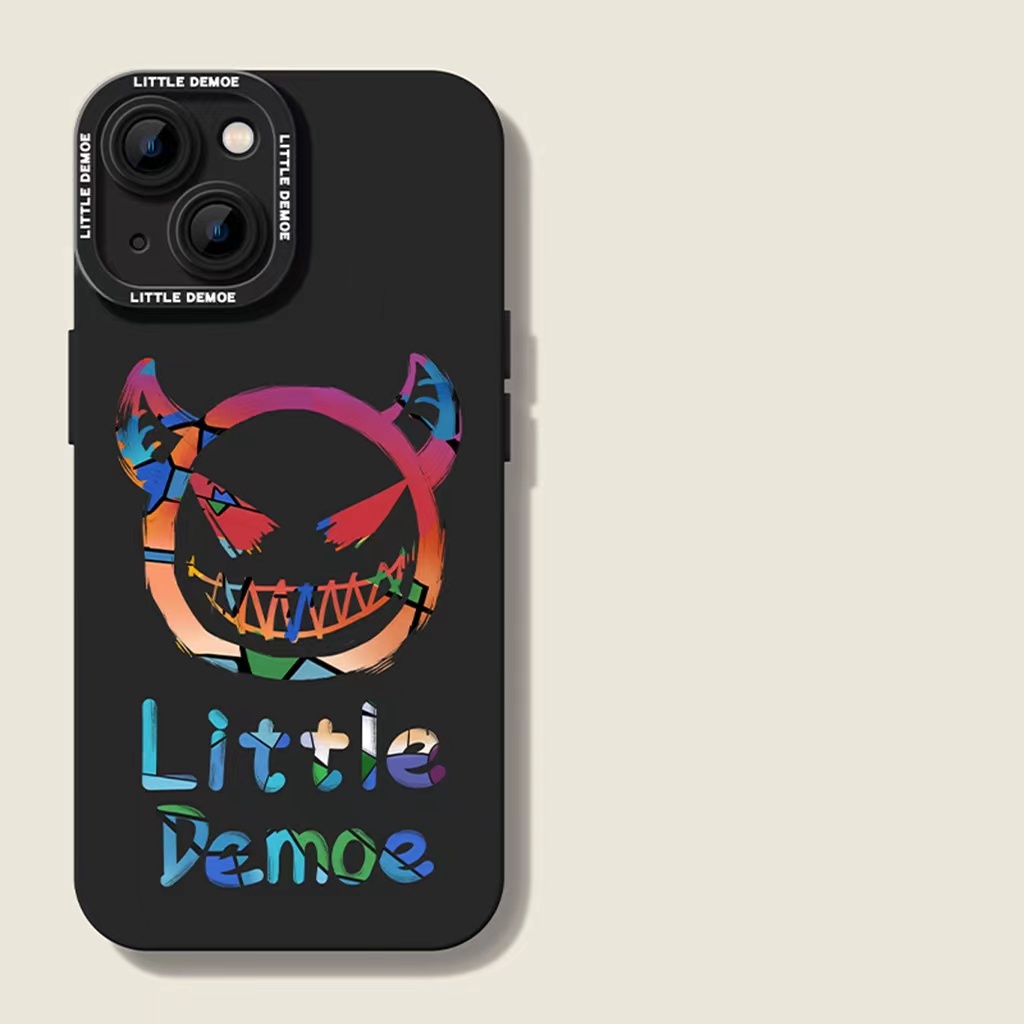 Ins Casing iPhone 14 14pro 14Plus 14prm 13 13pro 13pro 11 7Plus 8Plus Xr XS 12pro Max Motif Smiley Face