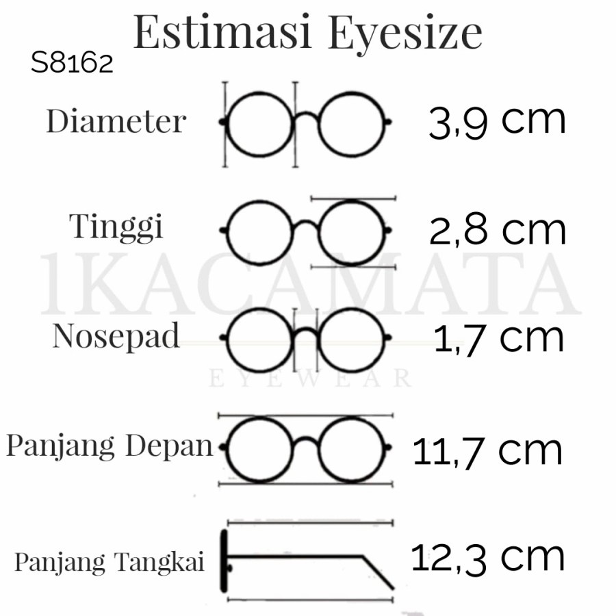 PAKET KACAMATA ANAK FRAME + LENSA TYPE S8162