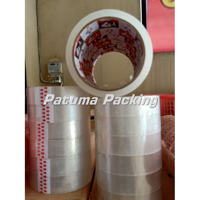 

SLOP lakban t7 bening 24x90yd per slop isi 6pcs isolasi selotip termurah