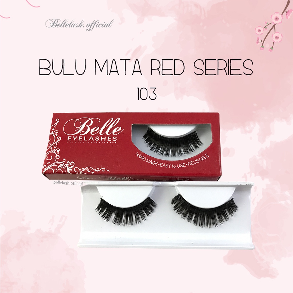 103 Bulu Mata Palsu Handmade Natural False Eyelash Eye Lashes Lusin