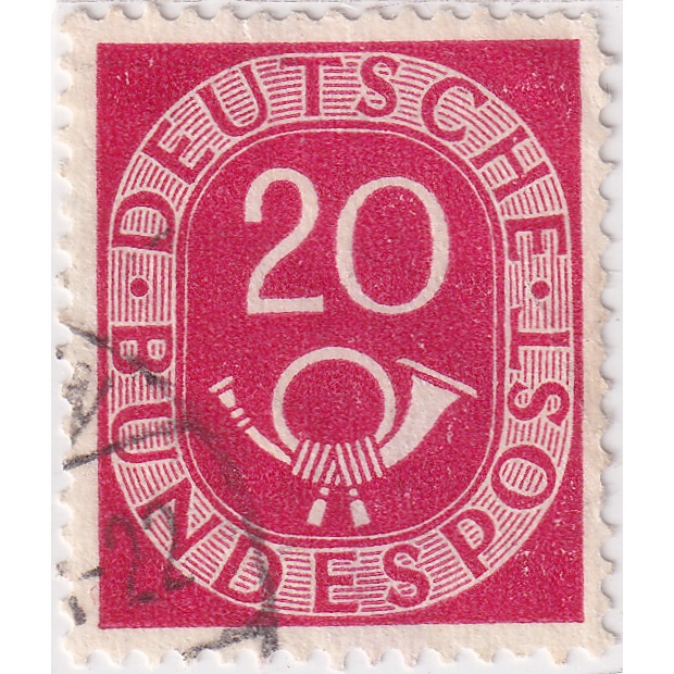

Prangko Germany 1951 - New Daily Stamp 20Pfg Used