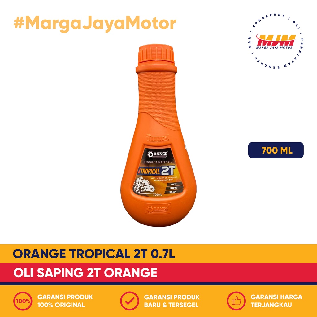 Orange Tropical 2T 700ml Oli Samping Orange 0.7L