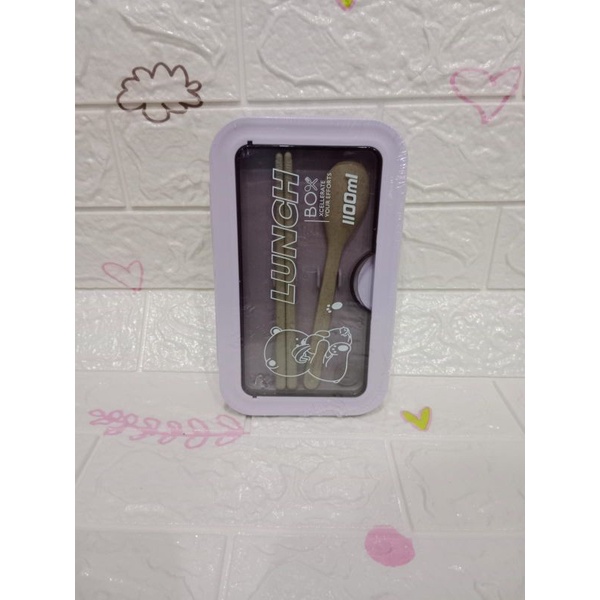 0KOTAK MAKAN TRANSPARAN Lunch Box Bento Box 1100 ml  BPA FREE