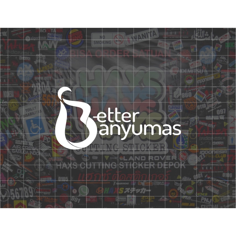 Cutting Sticker Better Banyumas Ukuran 8 Cm untuk motor mobil