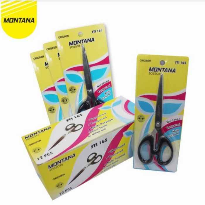 

Menakjubkan Gunting Montana Sti-165 Gagang Hitam Kotak | Stainless Steel 12 Pcs Hot Sale