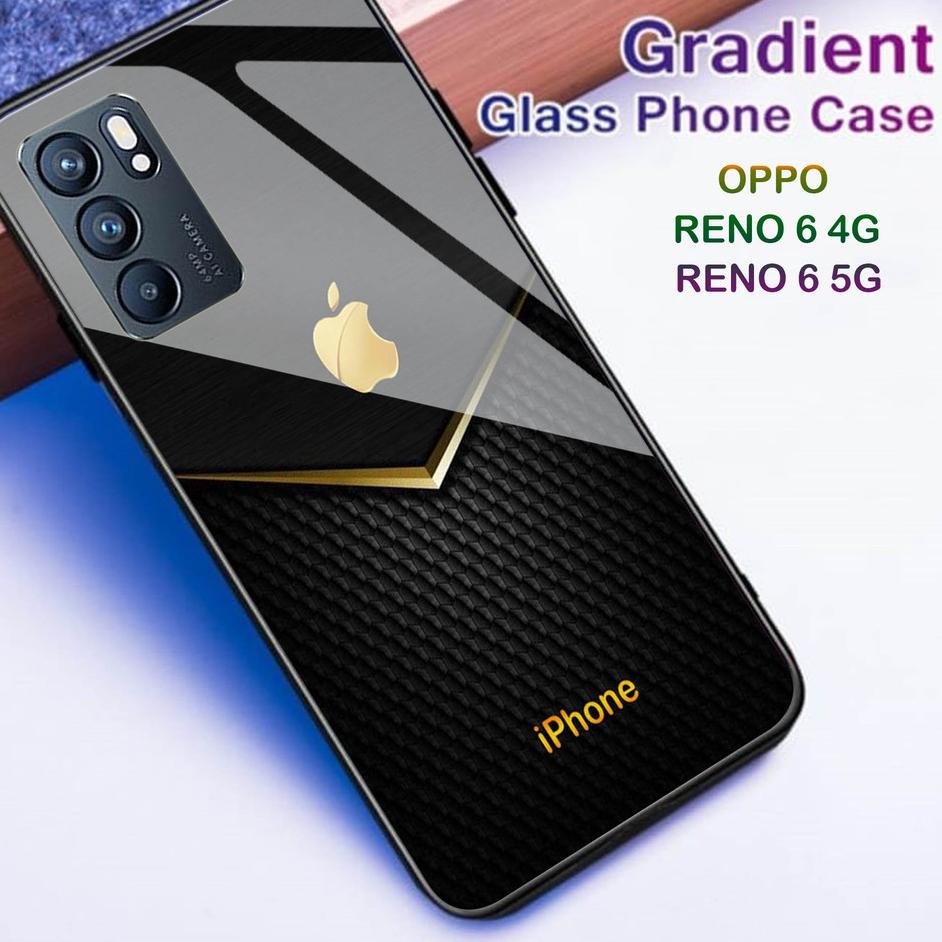 lta [H02] Softcase Kaca Oppo Reno 6 4G/5G - Casing Hp Realme Oppo Reno 6 4G/5G - Case Hp ∞ 68
