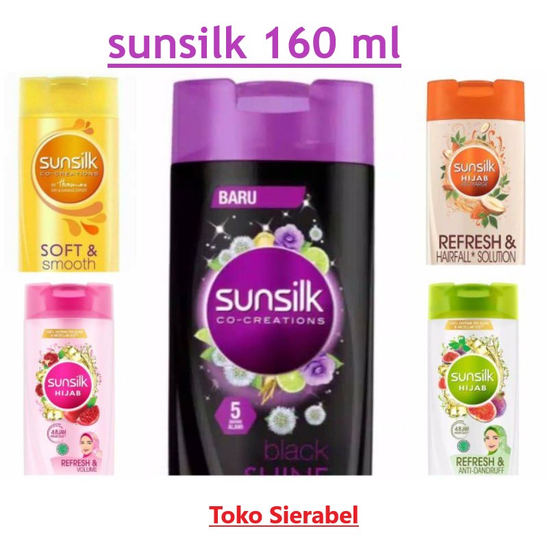 Shampoo Sunsilk 160 ML Black , Hijab anti lepek