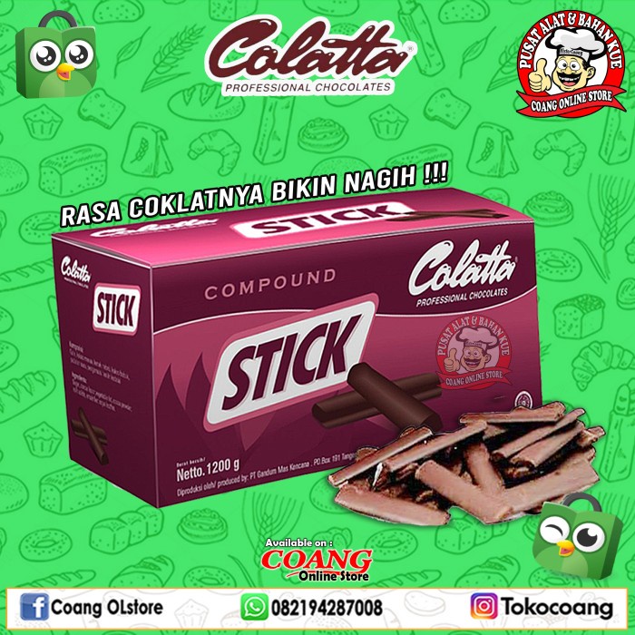 

ORIGINAL MURAH COLATTA COKLAT STIK COMPOUND 1 KG