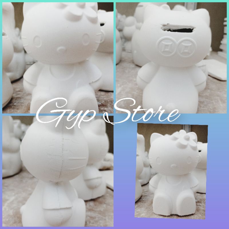 Celengan Hellokitty bahan Gypsum / Mainan Edukatif / Gyp Store / Mainan anak / Souvenir