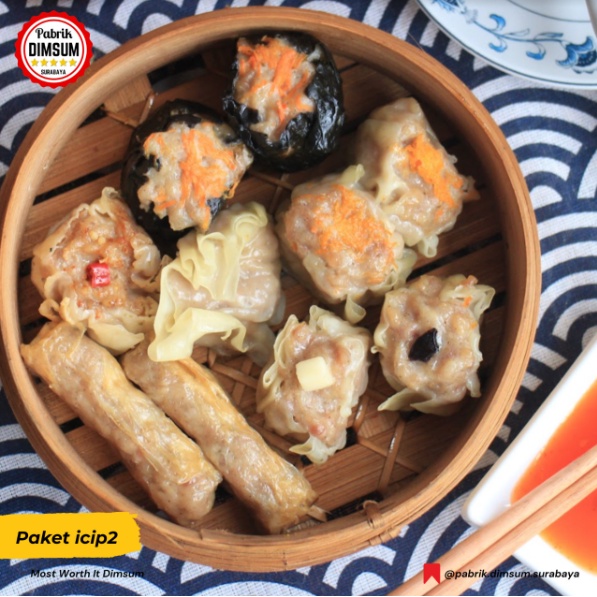 

Dimsum Icip2 PREMIUM Frozen (isi 25pcs) Sudah Termasuk Saos