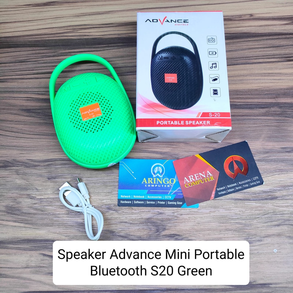 Speaker Advance Mini Portable Bluetooth S20 Green