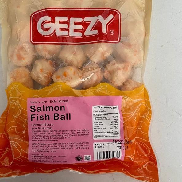 

SEGERA BELI ♤ Geezy Salmon Fish Ball / Baso/ Bakso Salmon / Bola Salmon 500 Gr - FROZEN FOOD~