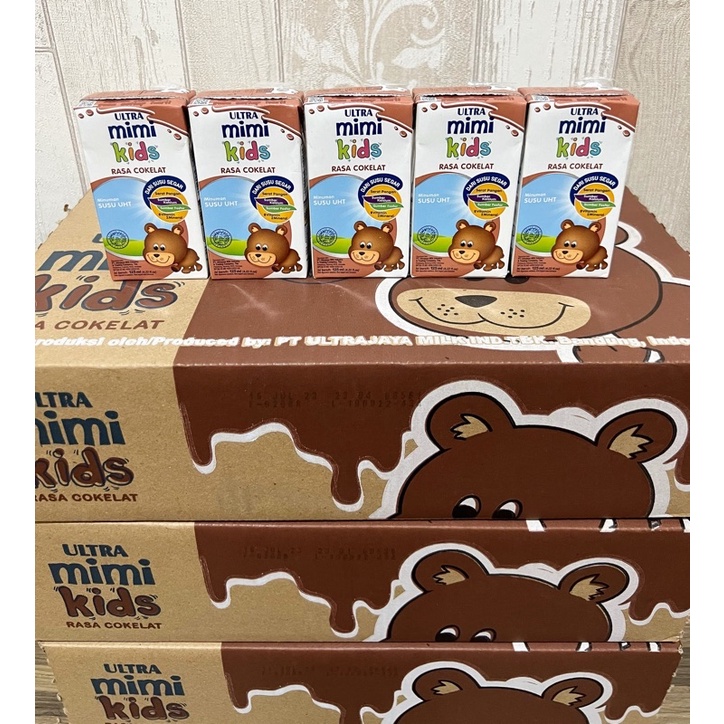 

Susu UHT Ultra Mimi 125 ml Rasa Coklat, Stoberi, dan Full Cream