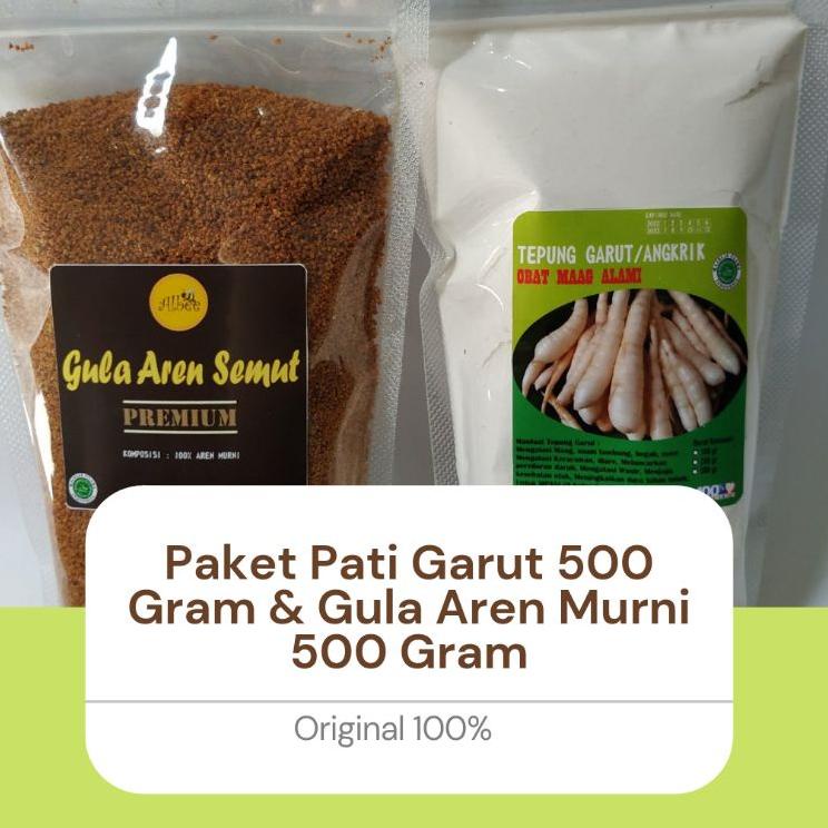 

Best Deal--PAKET TEPUNG GARUT DAN GULA AREN 500/500 GRAM