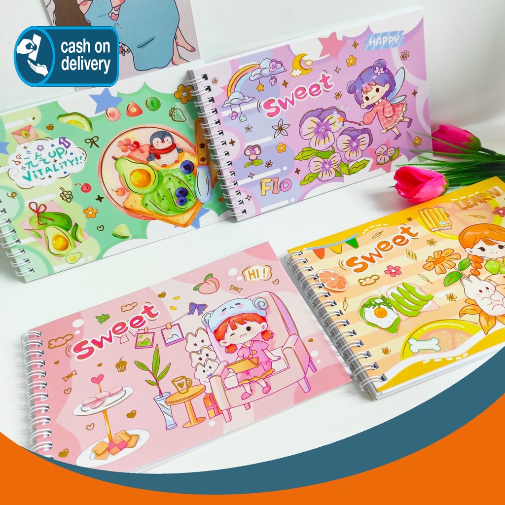 

Sticker Karakter Cewe sweet isi 20 lembar dalam bentuk notebook kode YD- B6TZ Daily Manual Cute Pattern Decorative Tape Sticker Gift CRAFT
