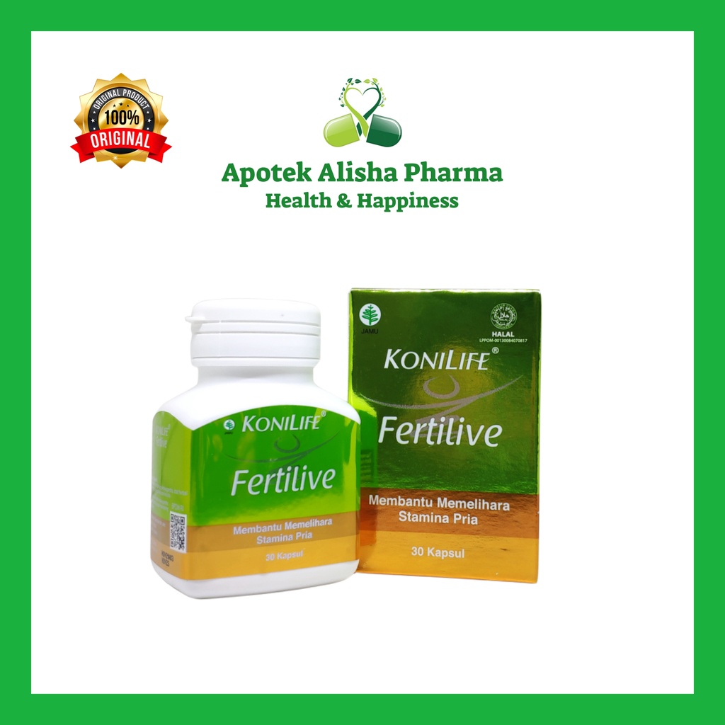 KONILIFE FERTILIVE Botol isi 30 Kapsul - Memelihara Kesehatan Stamina Pria