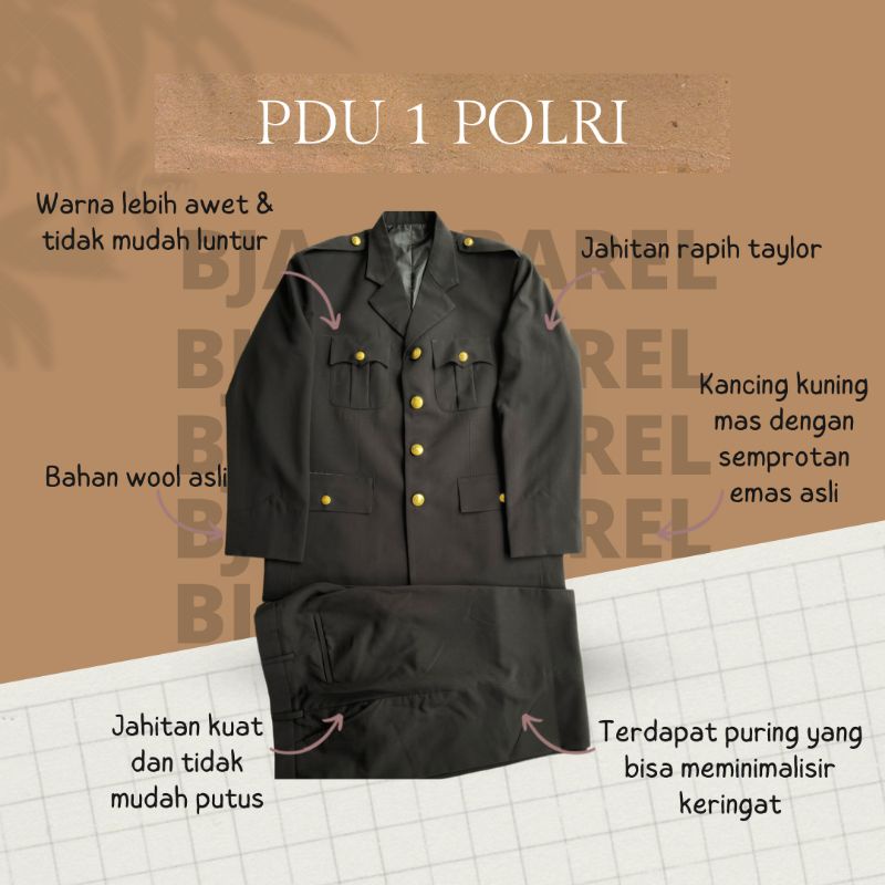 Jual Pakaian Dinas Upacara Polri Pdu Polri Stel Shopee Indonesia