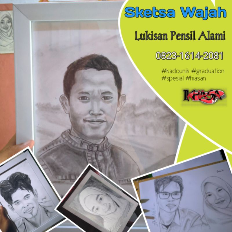 Jual Sketsa wajah Lukisan Pensil | Shopee Indonesia