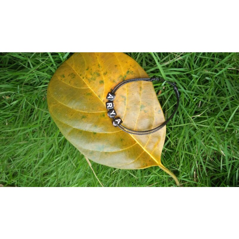 GELANG COSTUM NAMA HURUF DADU